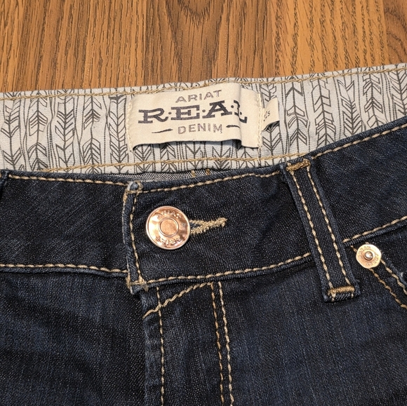 Ariat Jocelyn Bootcut Jeans Dark Wash Mid Rise Western Denim Women’s 32S C95 - Picture 6 of 16